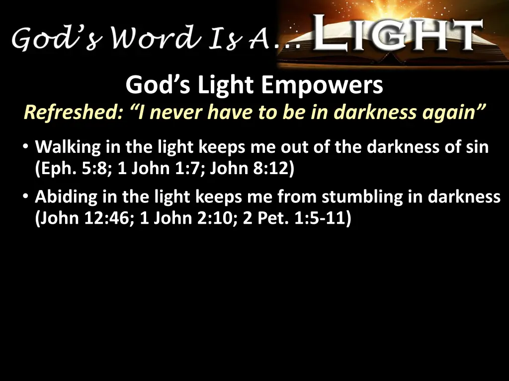 god s light empowers