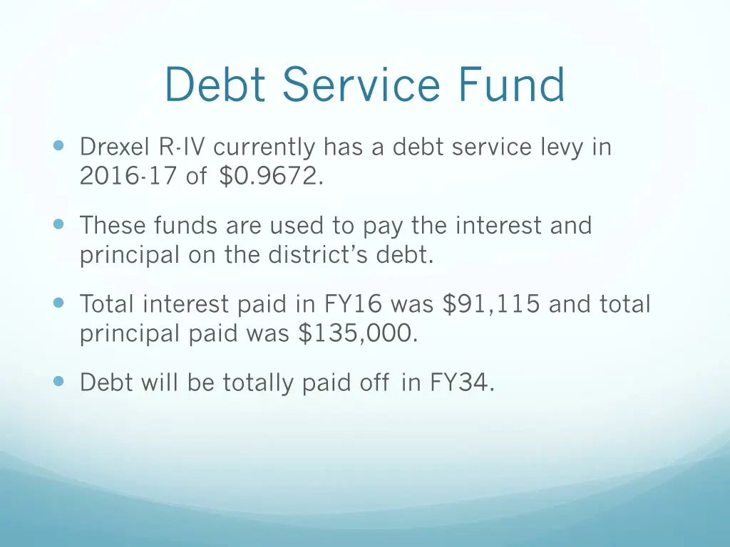 debt service fund 1