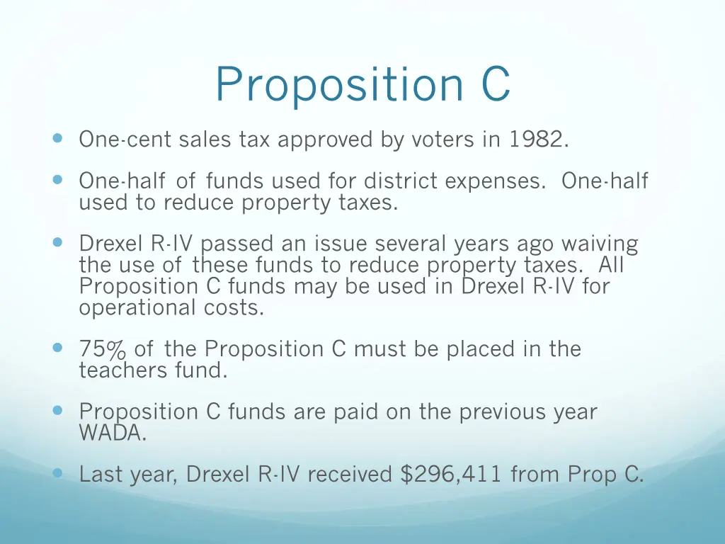 proposition c