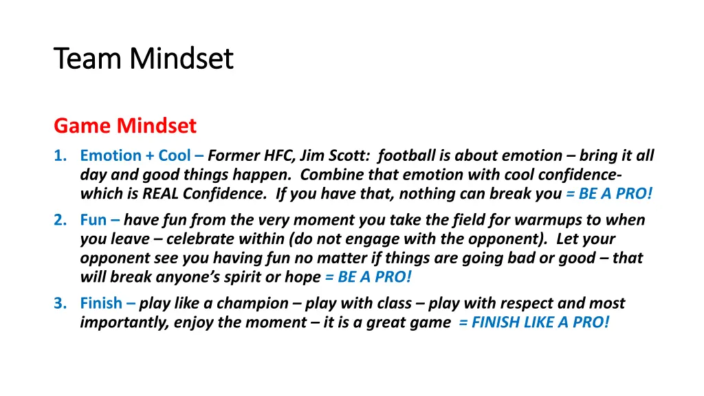 team mindset team mindset