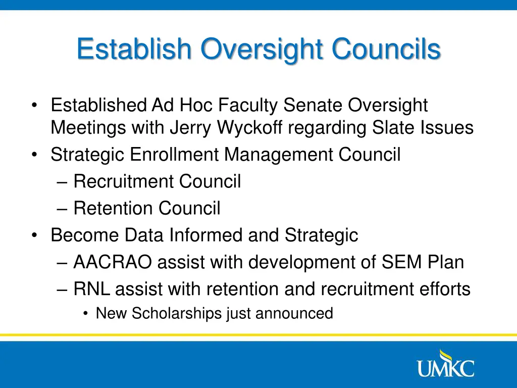 establish oversight councils