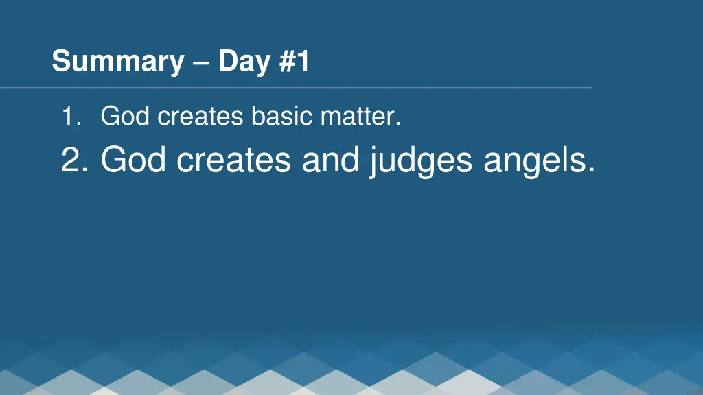 summary day 1 1