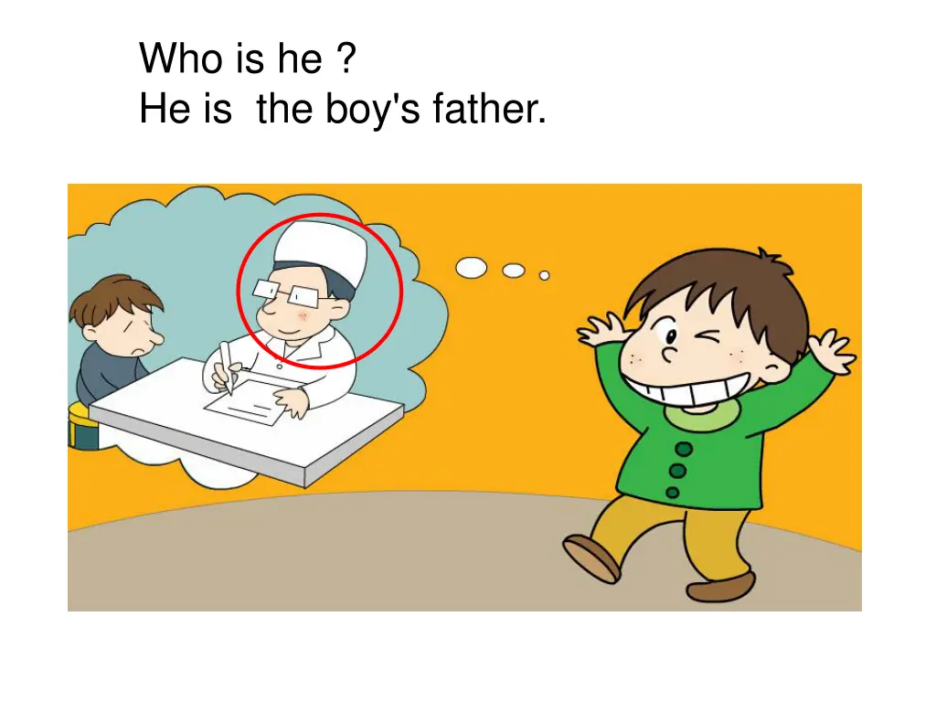 who is he he is the boy s father