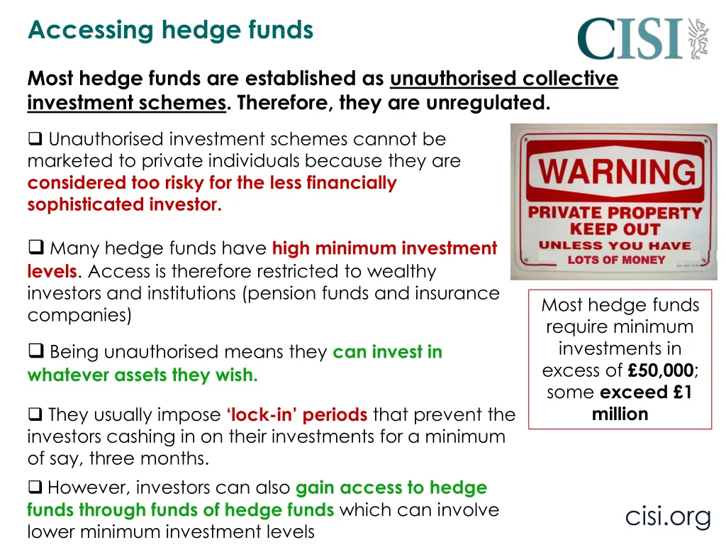 accessing hedge funds