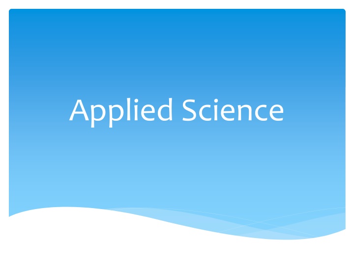 applied science