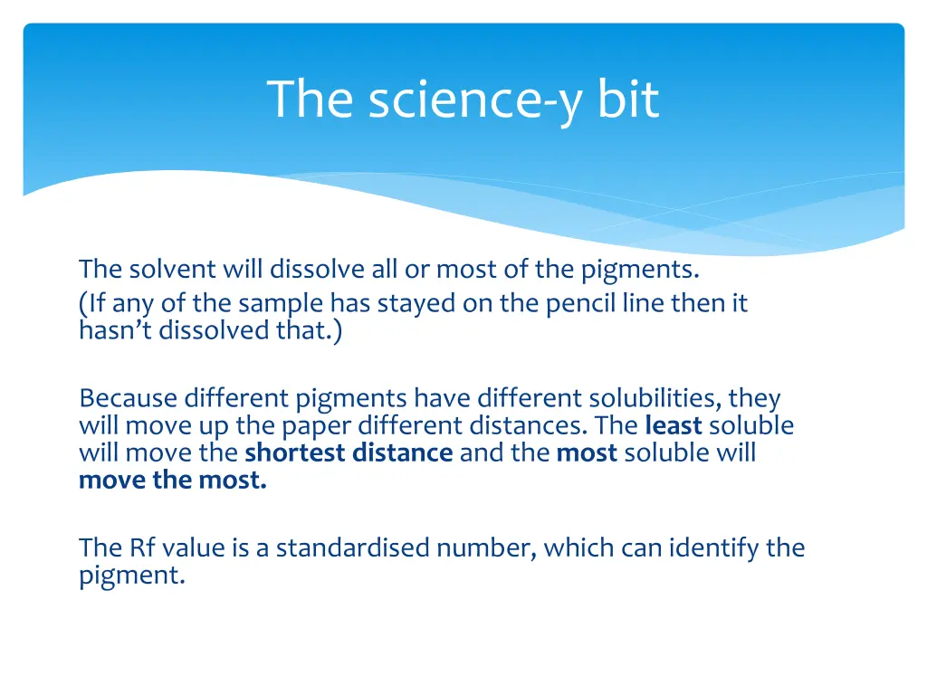 the science y bit