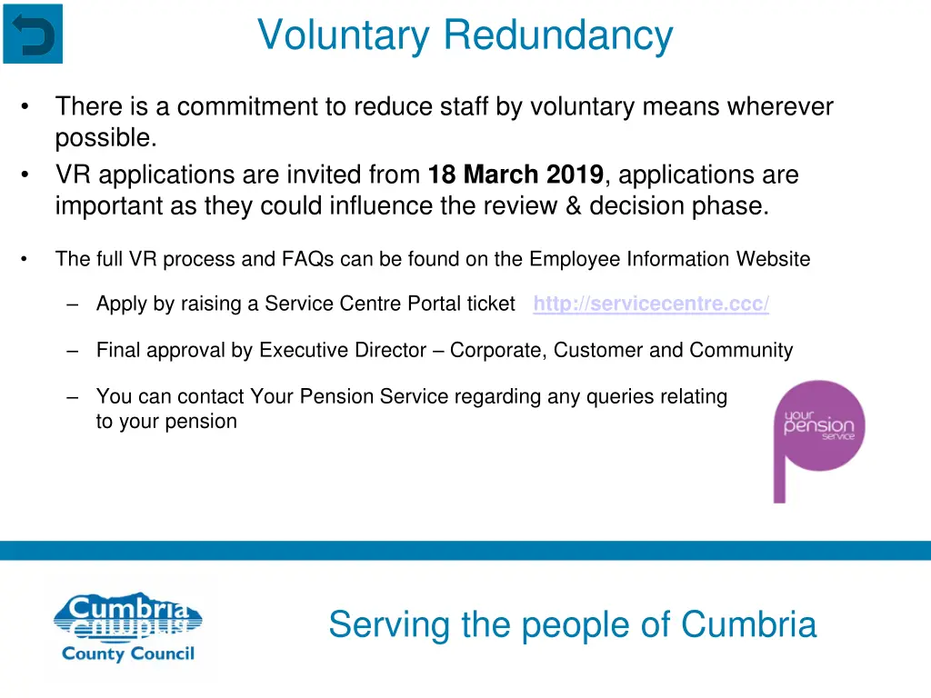 voluntary redundancy