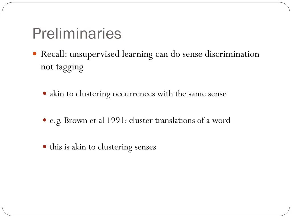 preliminaries