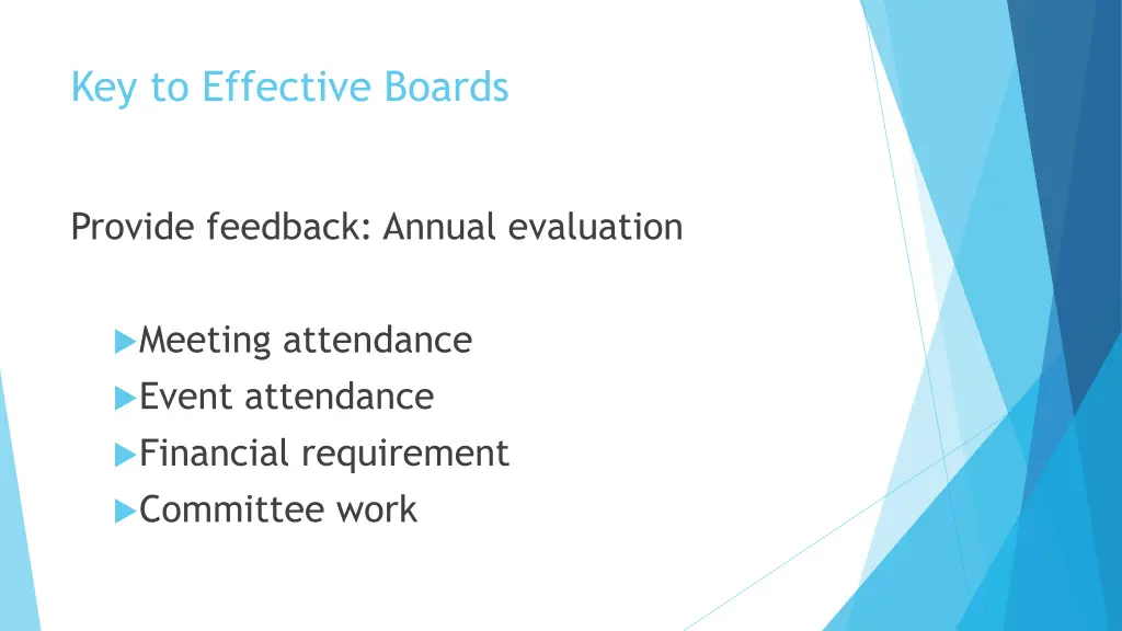 key to effective boards 1