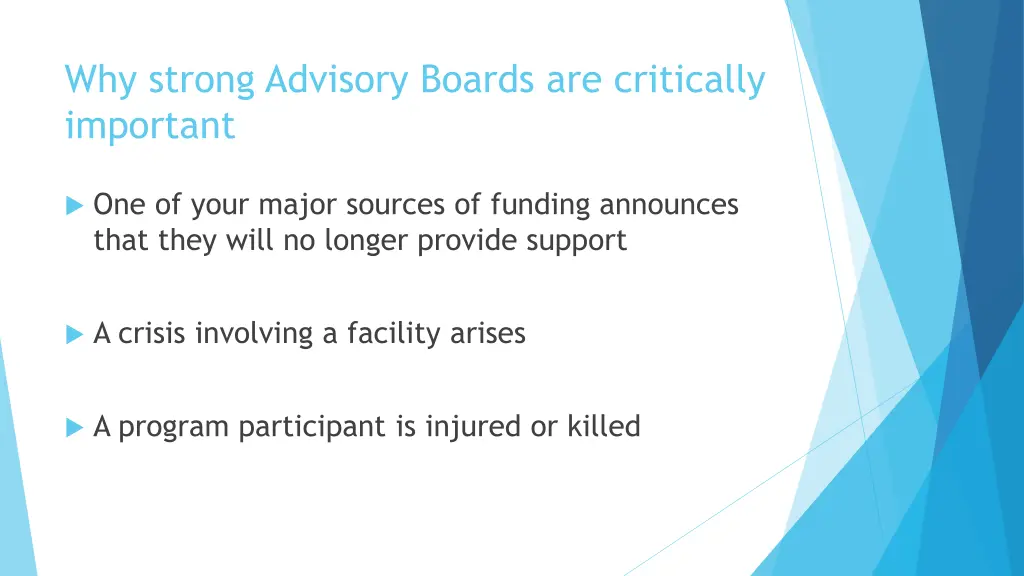 why strong advisory boards are critically
