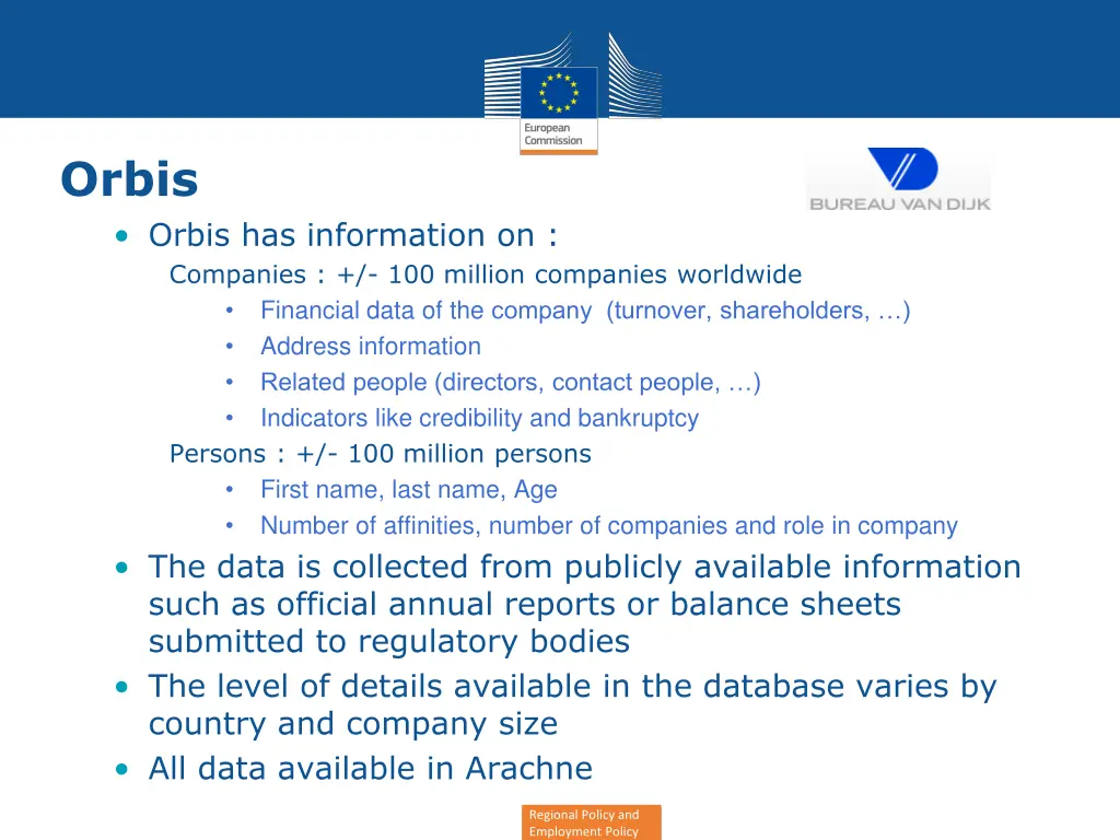 orbis orbis has information on companies