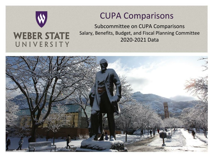 cupa comparisons subcommittee on cupa comparisons