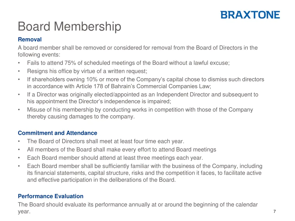 board membership removal a board member shall