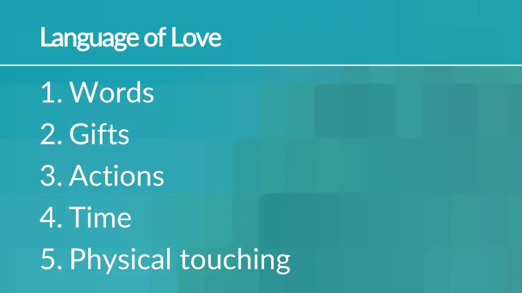 language of love language of love