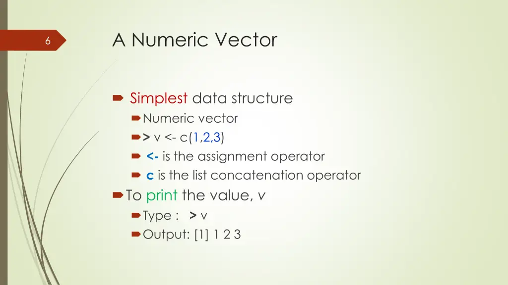 a numeric vector