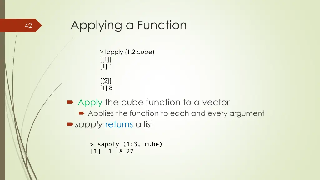 applying a function