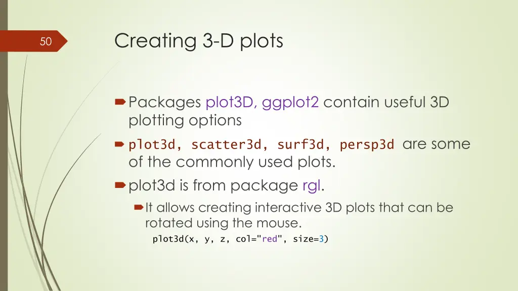 creating 3 d plots