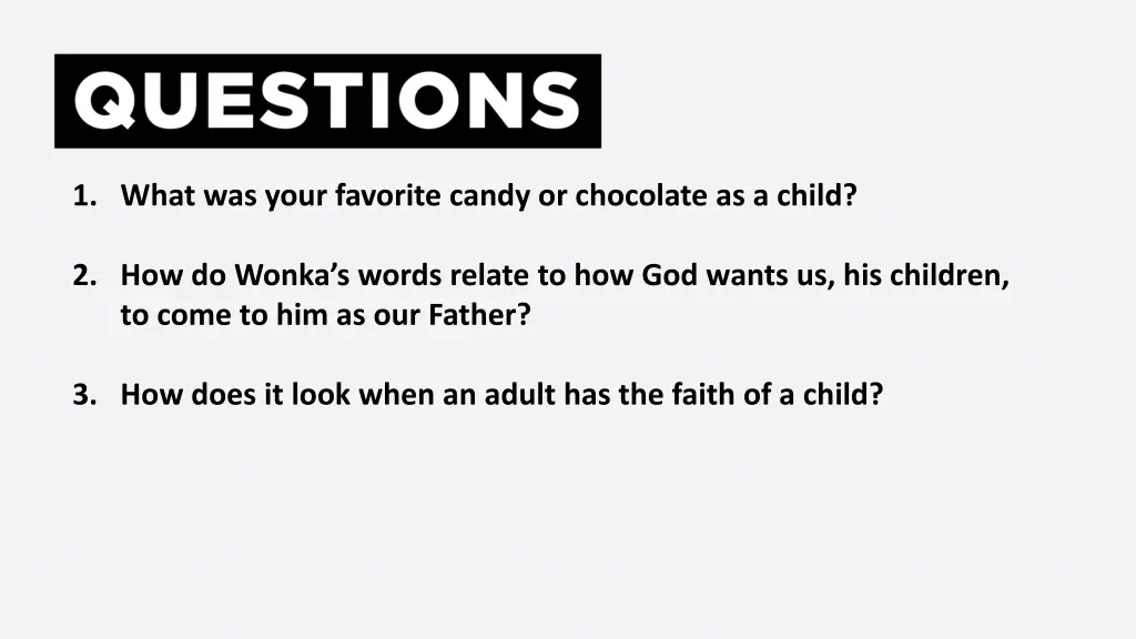 1 what was your favorite candy or chocolate