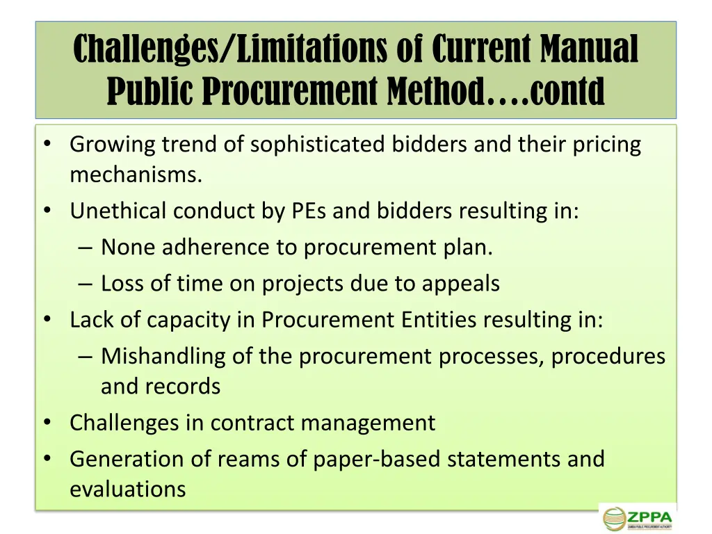 challenges limitations of current manual public 1