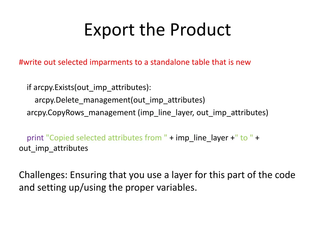 export the product