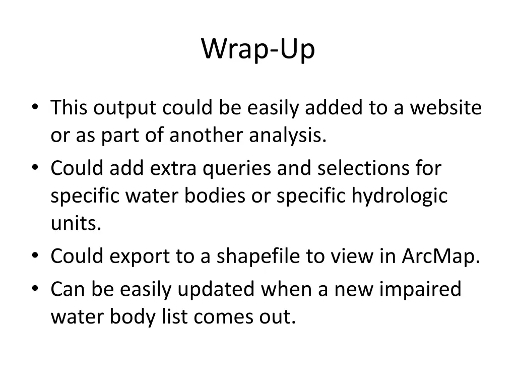 wrap up