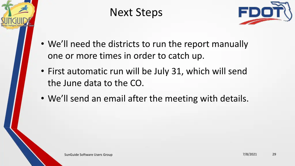 next steps