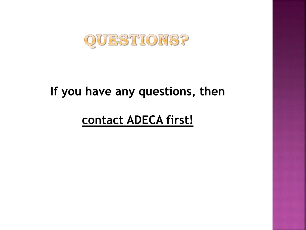 questions