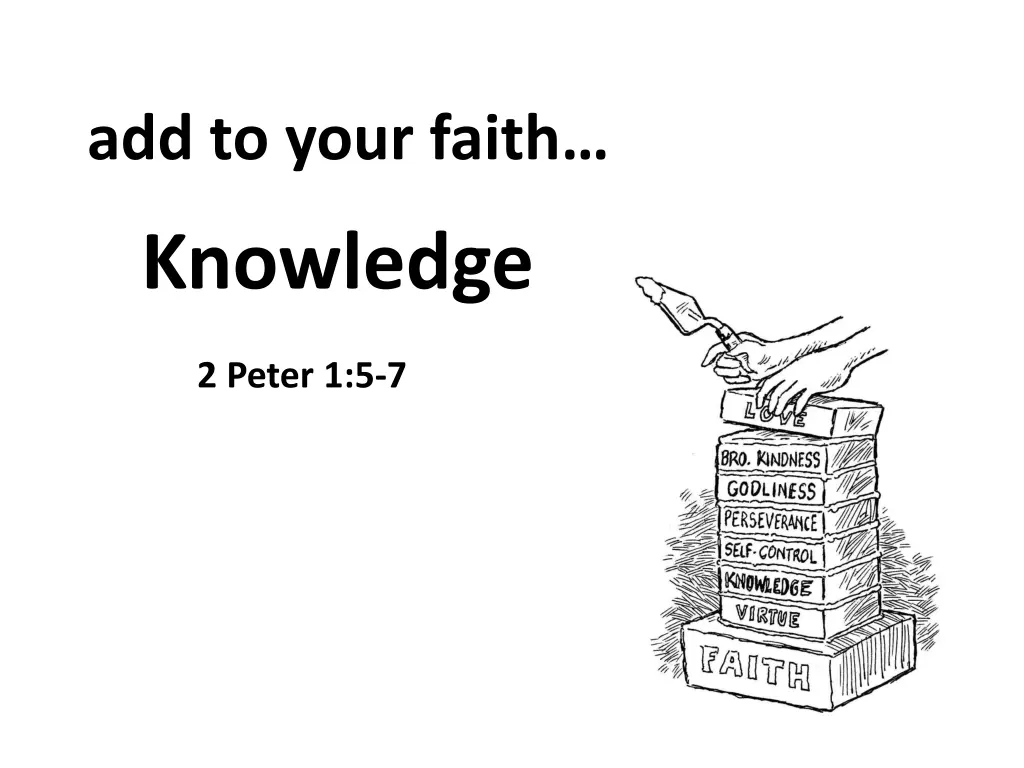 add to your faith