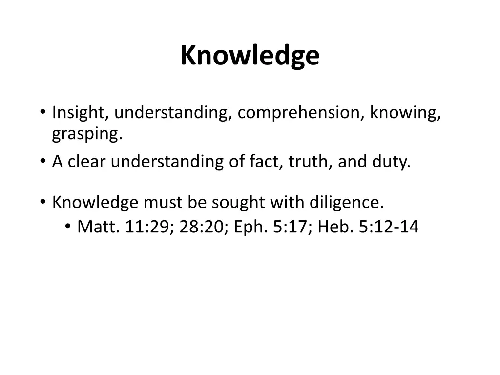 knowledge