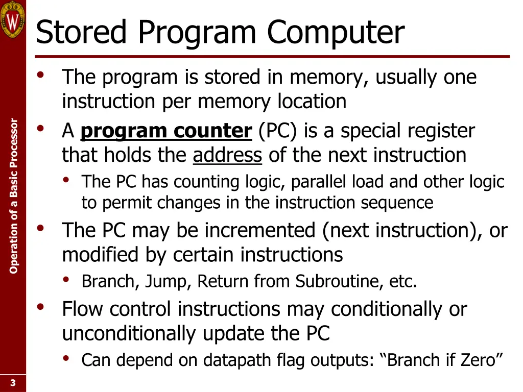 stored program computer the program is stored