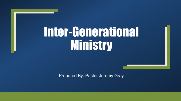 inter generational ministry