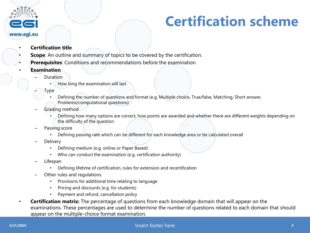 certification scheme