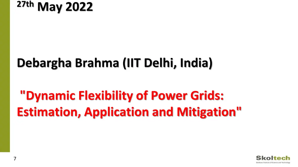 27th may 2022