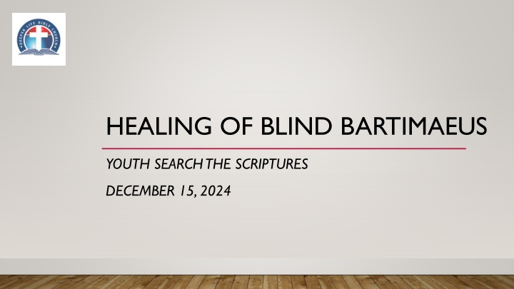 healing of blind bartimaeus