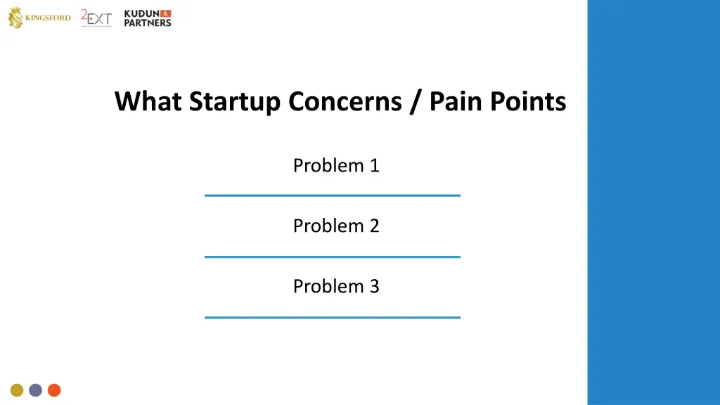 what startup concerns pain points