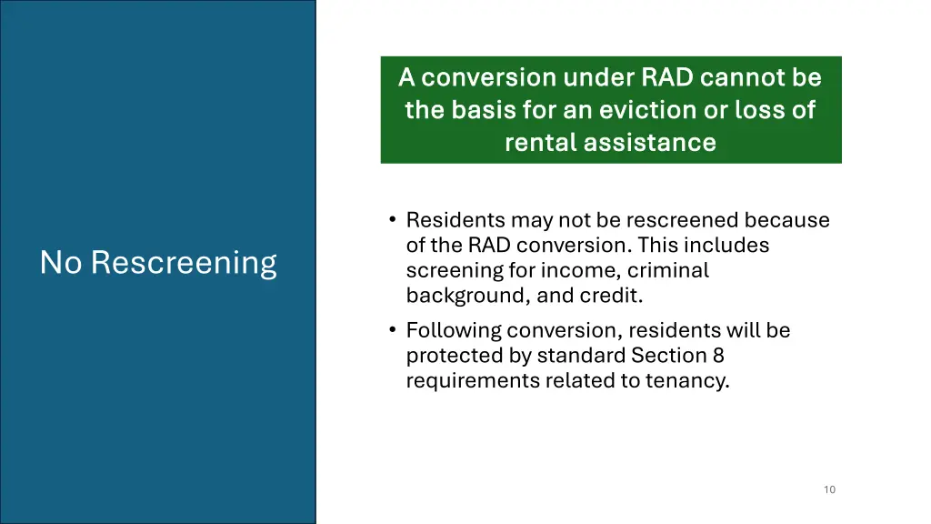 a conversion under rad cannot be a conversion