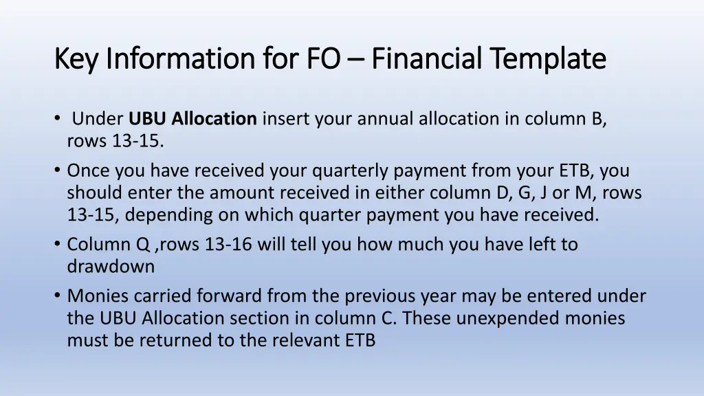 key information for fo key information 2
