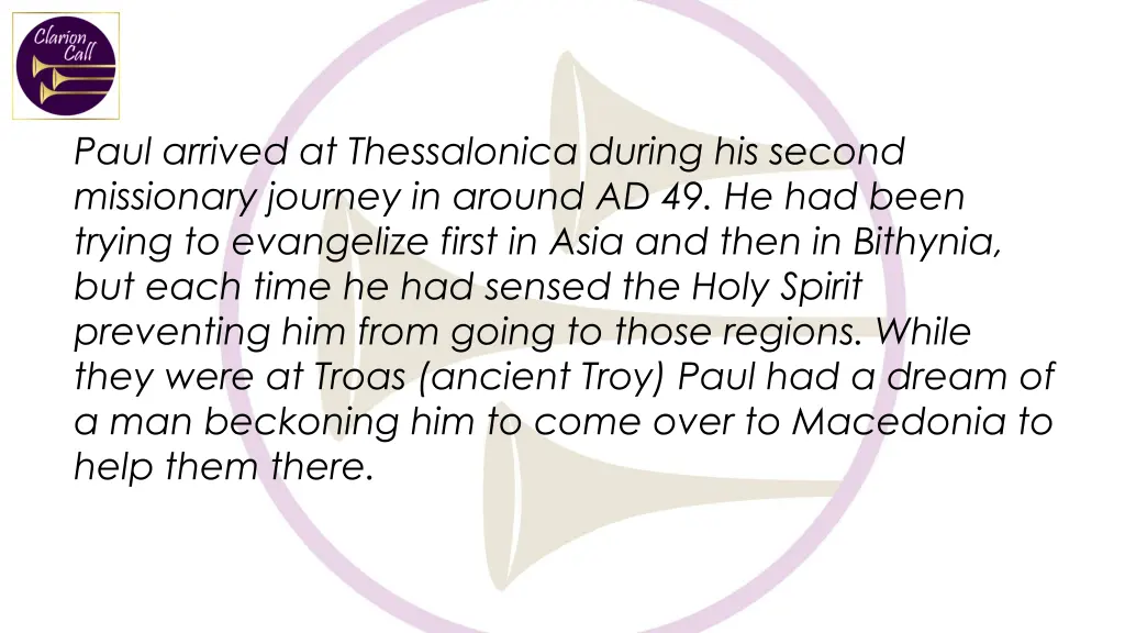 paul arrived at thessalonica during his second