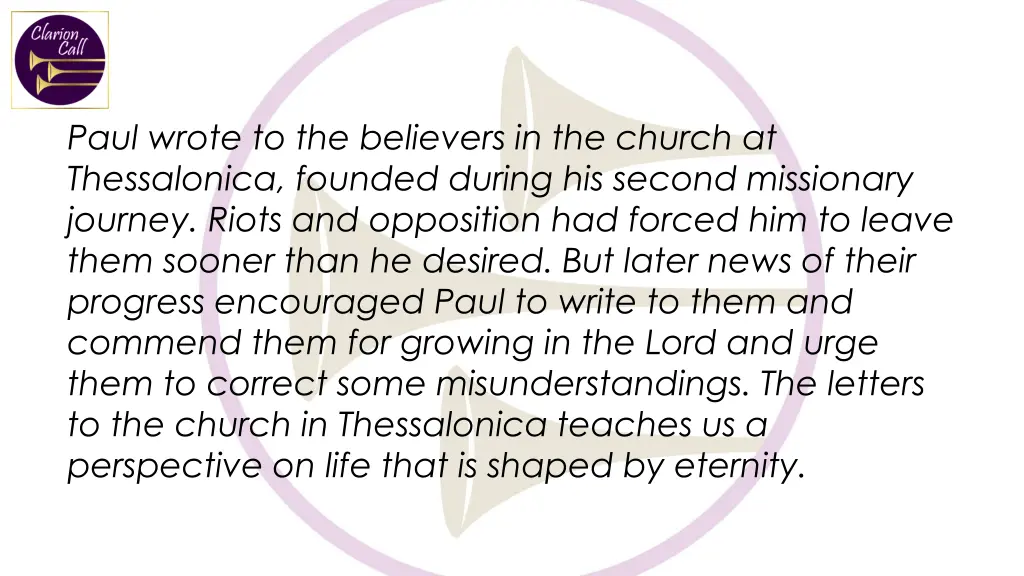 paul wrote to the believers in the church
