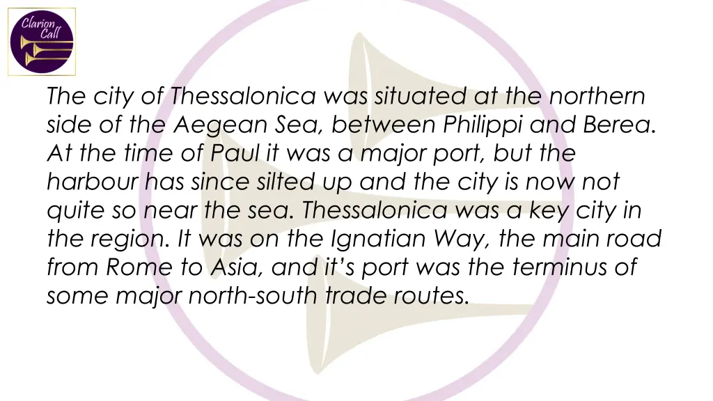 the city of thessalonica was situated