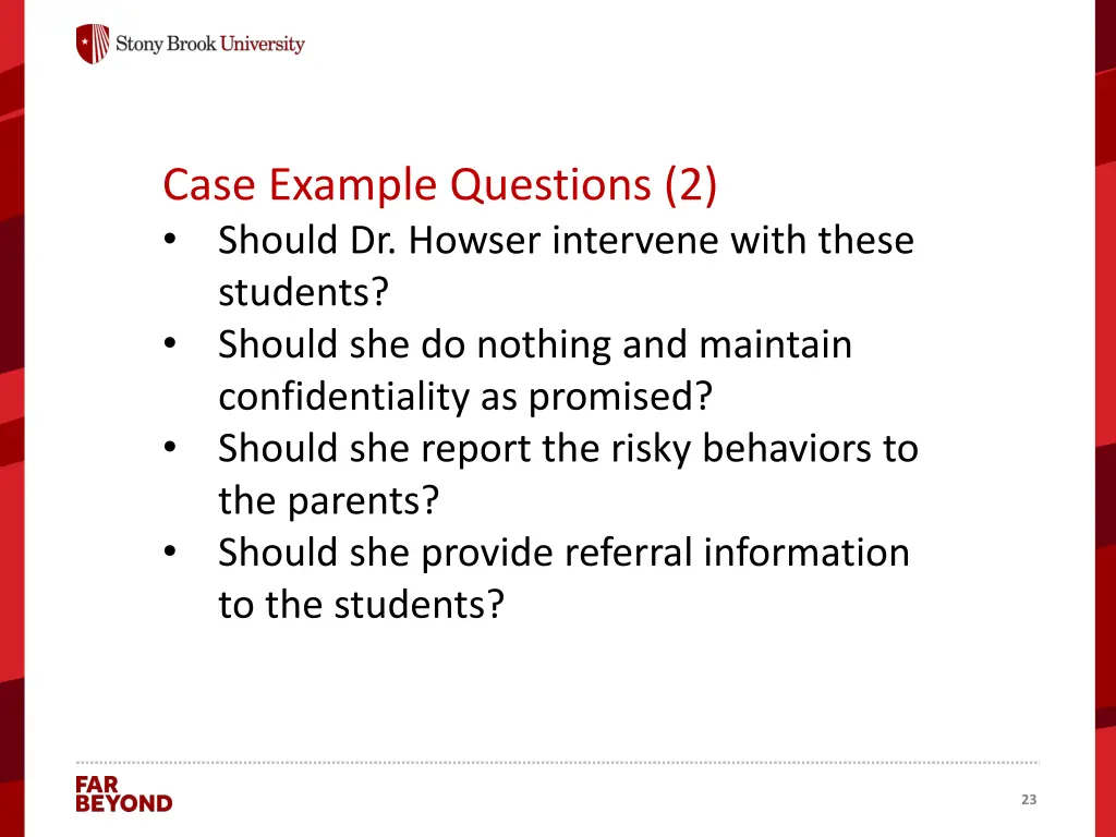 case example questions 2 should dr howser