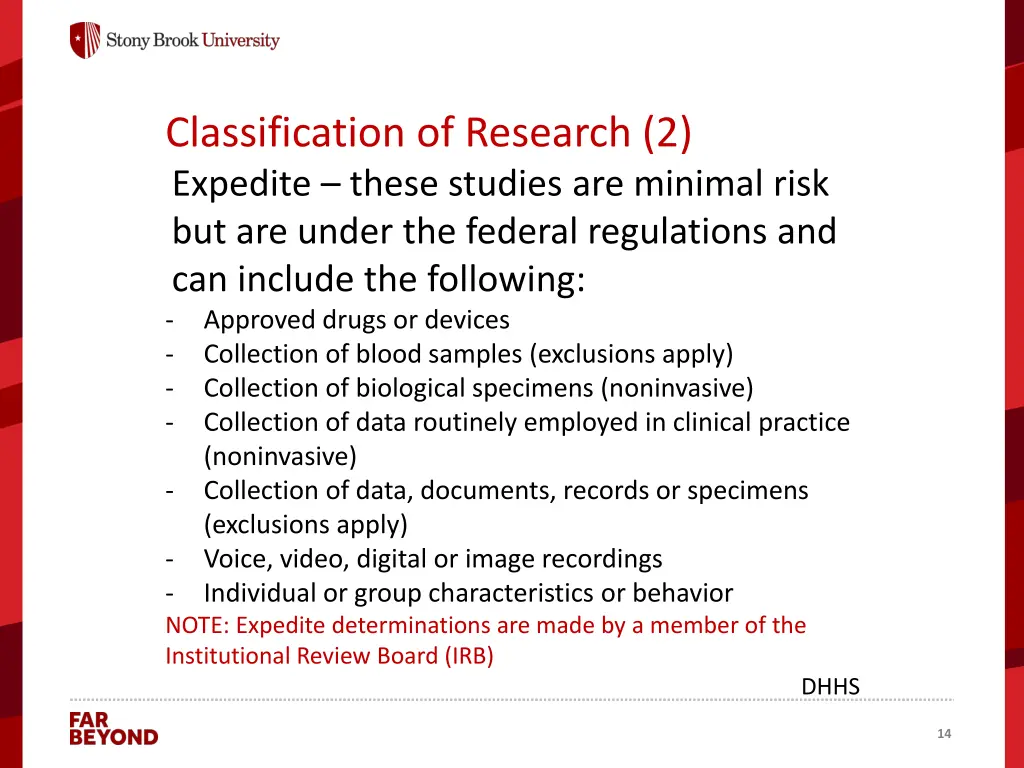 classification of research 2 expedite these
