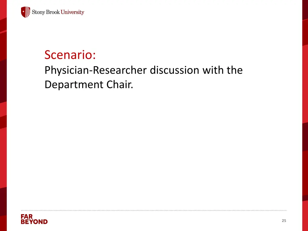 scenario physician researcher discussion with