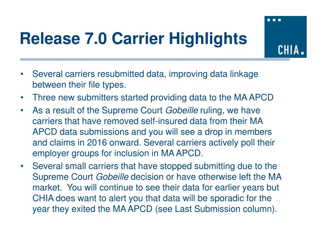 release 7 0 carrier highlights