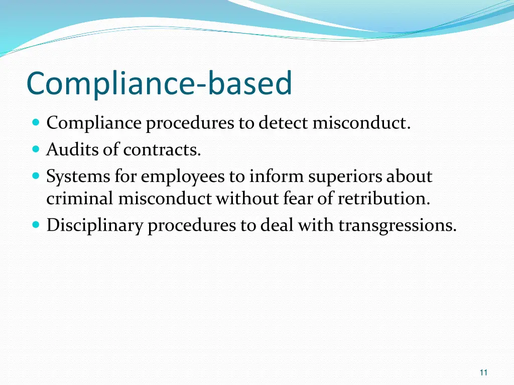 compliance based