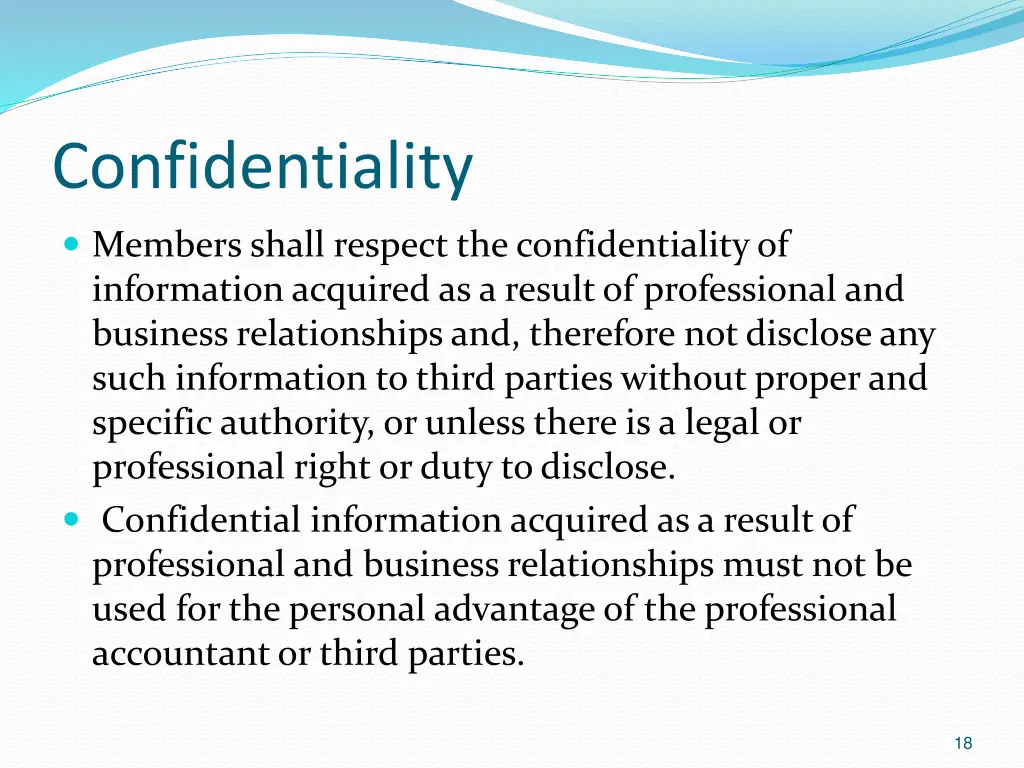 confidentiality