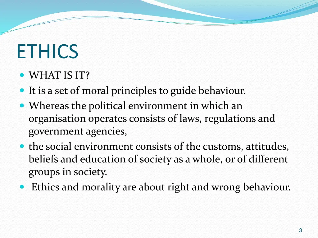 ethics