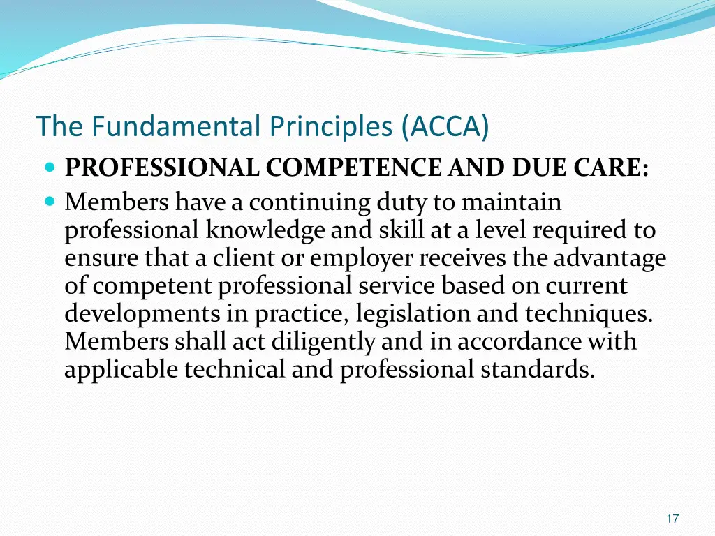 the fundamental principles acca professional