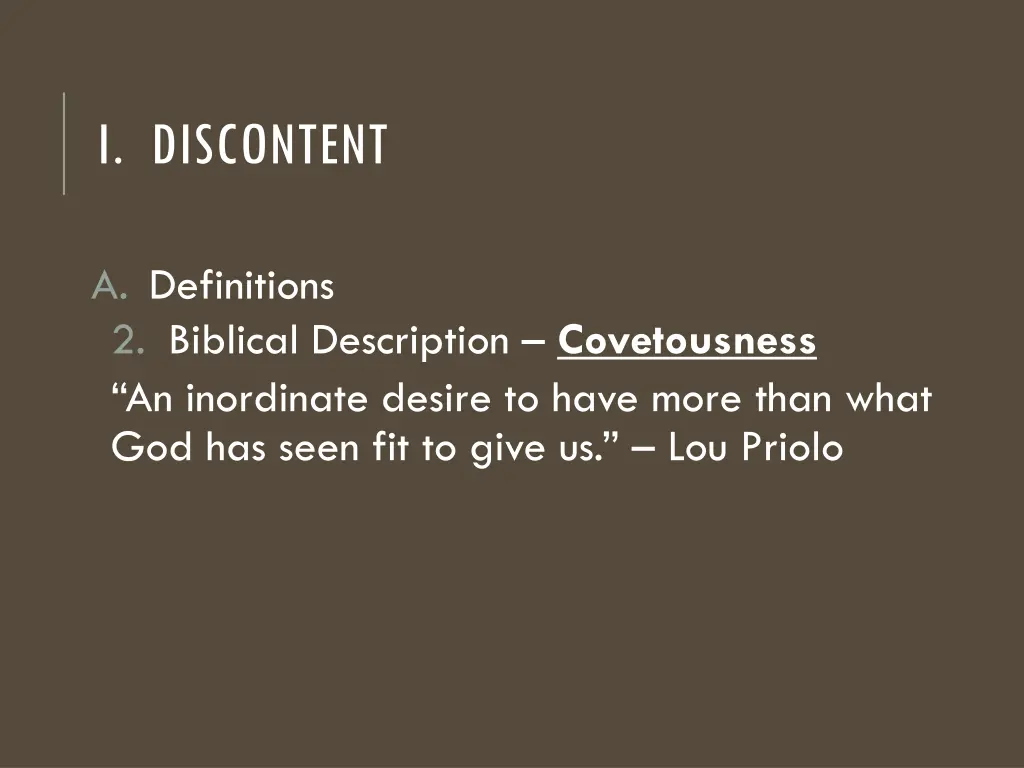 i discontent 1