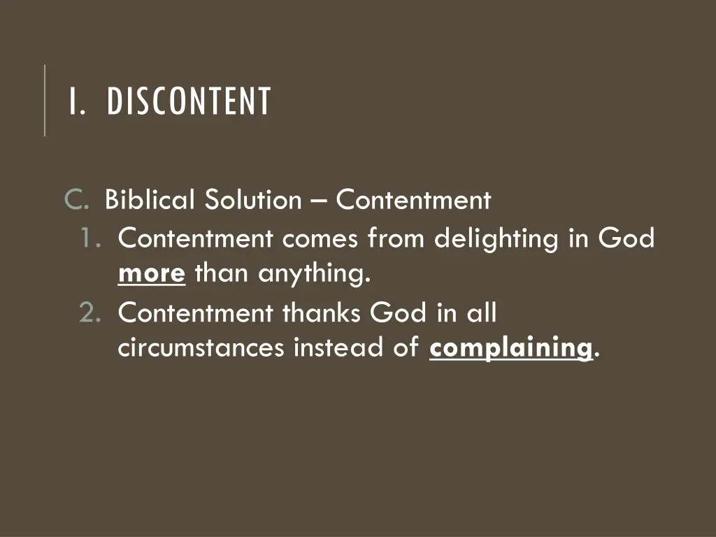 i discontent 3